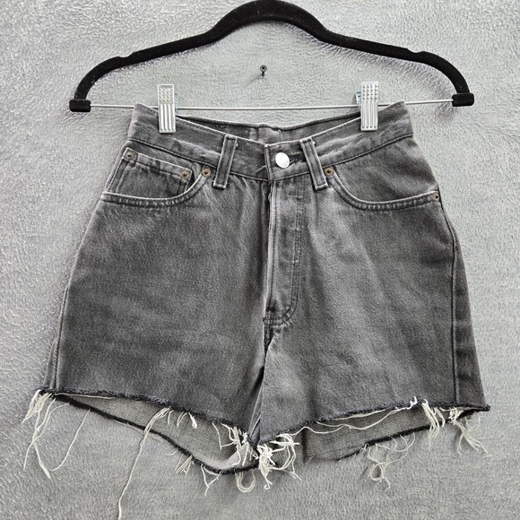Levi's Pants - VINTAGE Levi's 501 Women Shorts 3 Gray Denim Original‎ Fit Grunge 90s USA
